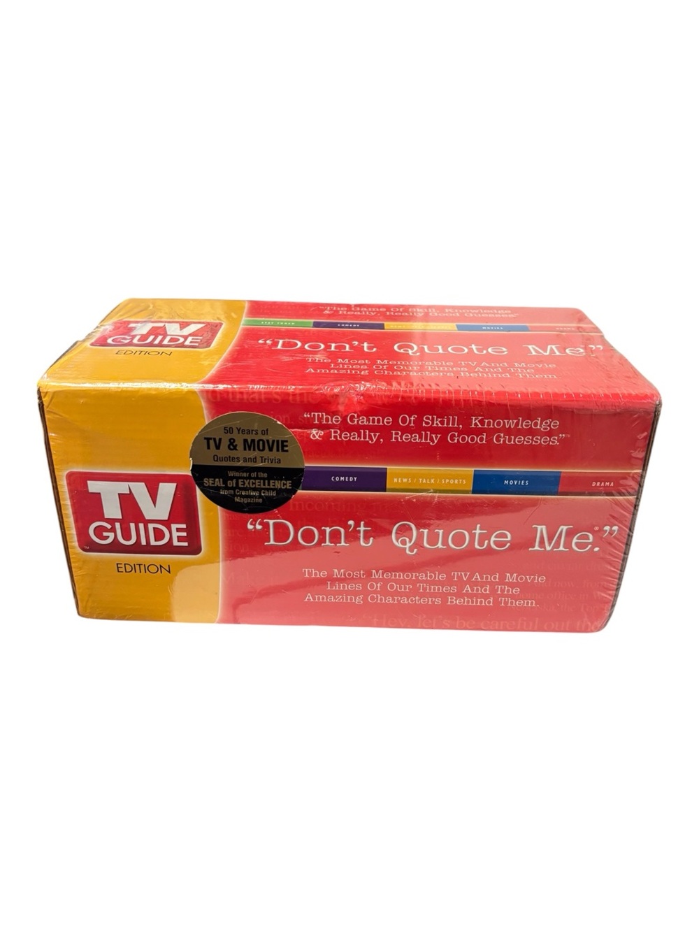 TV Guide "Don't Quote Me" Trivia Game - Red & Yellow Box NIB and sealed
